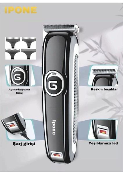 Beyaz Çok Fonksiyonlu Tıraş Makinesi Sakal ve Ense Temizliği modelleri