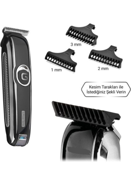 Beyaz Çok Fonksiyonlu Tıraş Makinesi Sakal ve Ense Temizliği