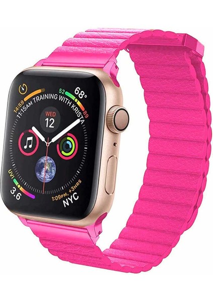 44 mm Deri Pembe Saat Kayışı, Şık ve Rahat Kullanım Için Tasarlandı fiyatları