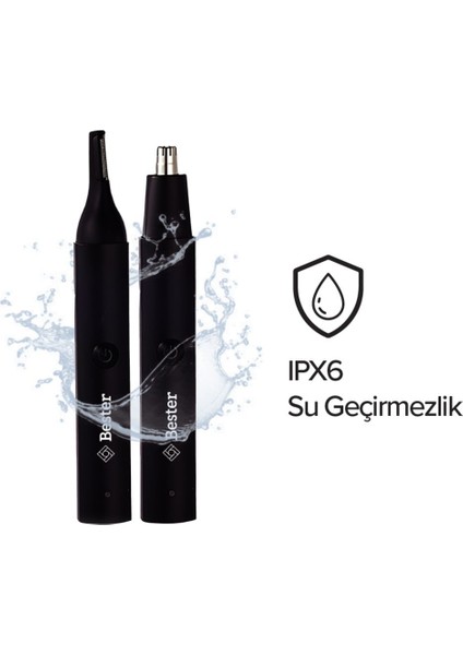 Şarjlı Su Geçirmez Çok Fonksiyonlu Tüy ve Burun Bakım Cihazı Siyah indirimleri