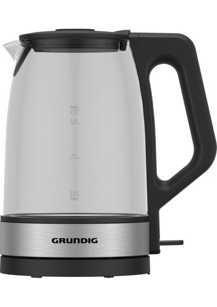 Şeffaf Cam Kettle, 1.7 L, 2200 W, Gri Renk, Şık ve Kullanışlı Tasarım fırsatları