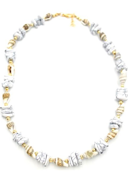 Deniz Kabuğu Kolye - Beyaz fiyatları