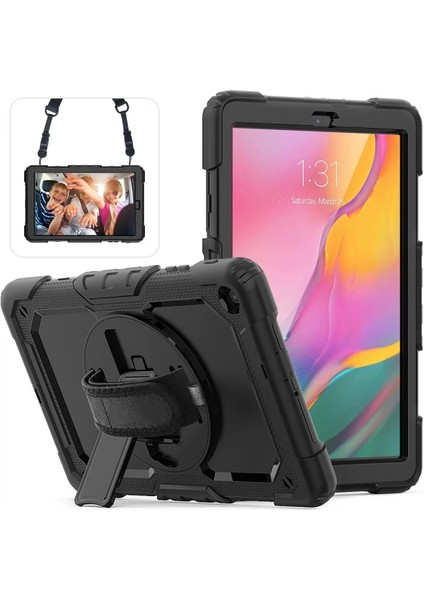 Samsung Galaxy T510 Tab A 10.1 Kılıf Pars Tablet Kapak - Siyah