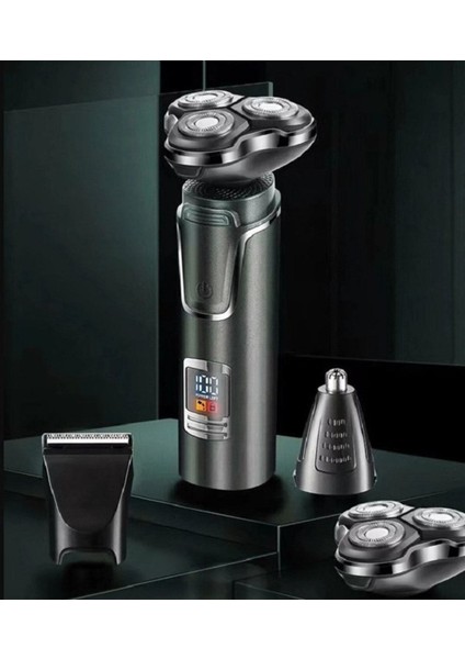 Haki li Dijital Ekranlı Çok Başlıklı Islak ve Kuru Tıraş Makinesi fiyatları