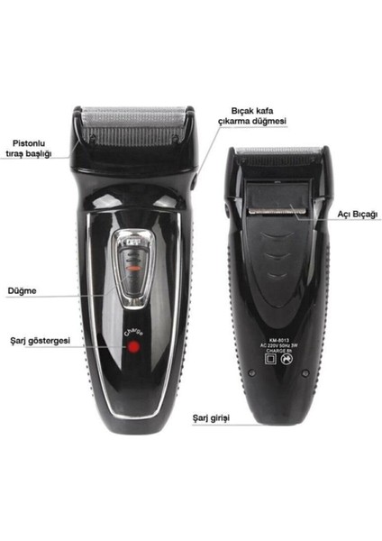 Çift Başlıklı Şarjlı Sakal Tıraş Makinesi Çok li ve Profesyonel Kullanım fiyatları