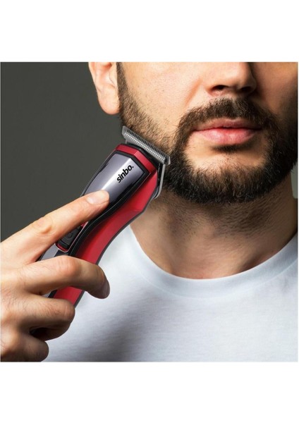 Kırmızı li Çok Fonksiyonlu Sakal ve Saç Düzeltme Makinesi
