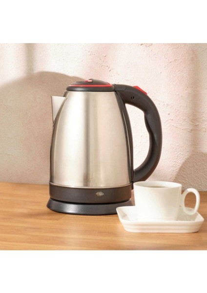 Yeşil 1800 ml Paslanmaz Çelik Su Isıtıcı Kettle