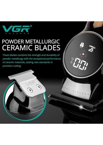 V-989 Çok Fonksiyonlu Islak ve Kuru Tıraş Makinesi Pil Göstergeli Turbo Özellikli modelleri