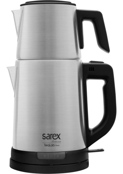 Gri Çelik Çay Makinesi 1,8l 1800W, Şık ve Pratik Çay Hazırlama Cihazı