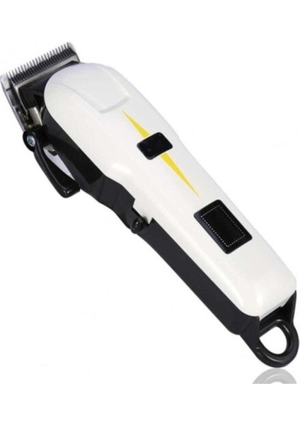 Dijital Profesyonel Saç ve Sakal Tıraş Makinesi Beyaz HK-700