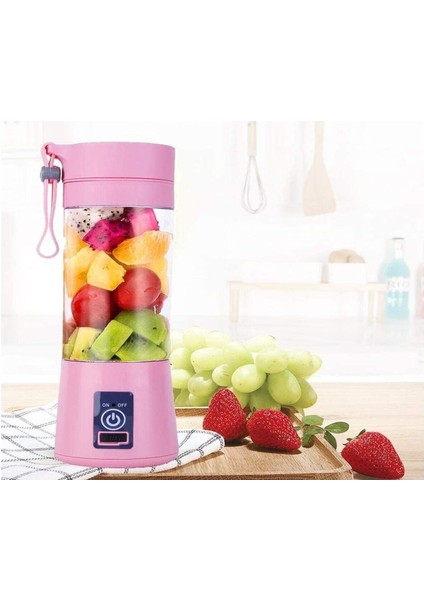 Pembe Taşınabilir Meyve Sıkacağı ve Blender Pratik ve fiyatları