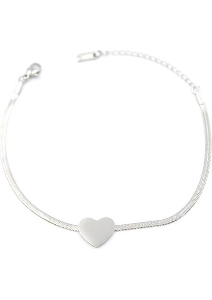 Kalp Bileklik - Gümüş