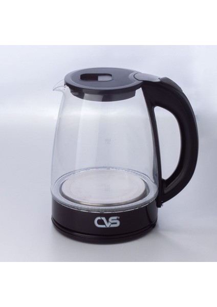 Siyah Ledli Cam Kettle, Pratik ve Şık Su Isıtıcı, Dayanıklı ve Güzel Tasarım