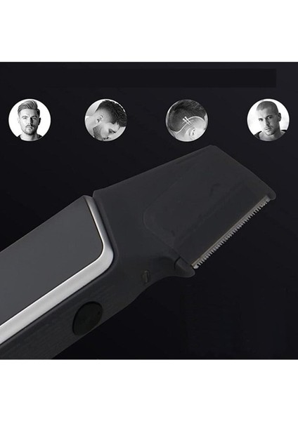Şarjlı Lazer Öncesi Tüy Kısaltıcı Sakal ve Ense Çizim Tıraş Makinesi Siyah indirimleri