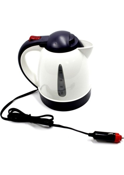 12V Araç Su Isıtıcı Kettle 1l 130W Termostatlı, Kullanışlı ve Pratik Tasarım