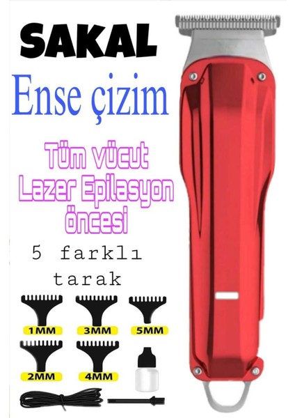 Ipli Lazer Epilasyon ve Tıraş Cihazı Profesyonel Kullanım Saç ve Sakal Ense Çizimi
