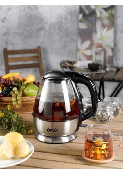 Çok Renkli Cam Kettle Inox Su Isıtıcı, Şık ve Kullanışlı Tasarım fiyatları