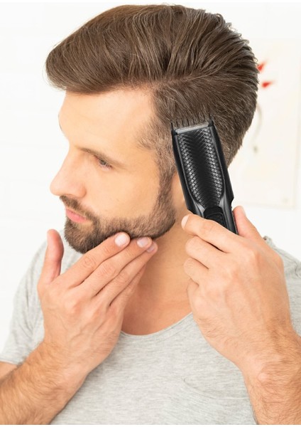 Siyah Kablosuz Hızlı Şarjlı Lityum Saç Sakal Tıraş Makinesi indirimleri