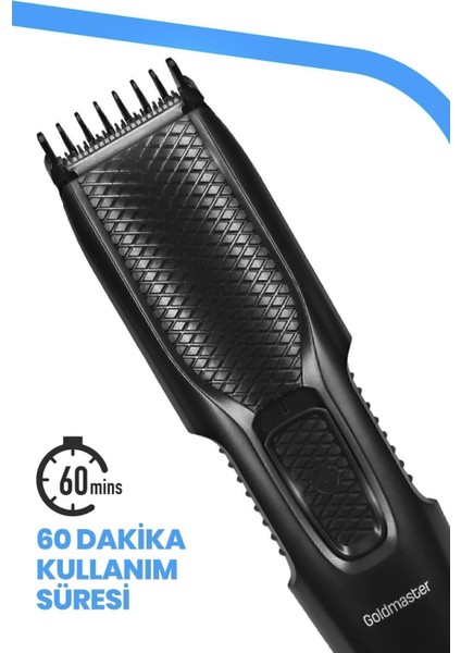 Siyah Kablosuz Hızlı Şarjlı Lityum Saç Sakal Tıraş Makinesi