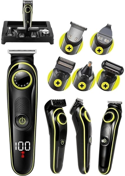 5 Başlı Çok Fonksiyonlu Tıraş ve Bakım Makinesi Beyaz fiyatları