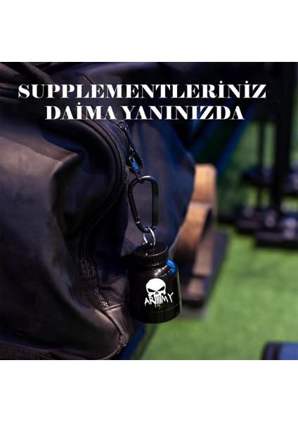 Siyah Protein Toz Saklama Kabı ve Huni modelleri