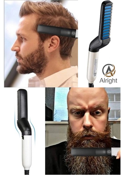 Hızlı ve Kolay Saç Sakal Düzleştirici Keratin Makinesi Siyah