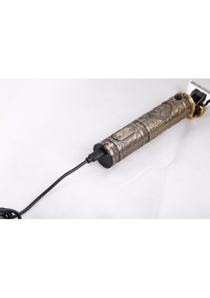 Şarjlı Profesyonel Tıraş Makinesi Çok Fonksiyonlu Altın Kaplama Kuru Kullanım fırsatları