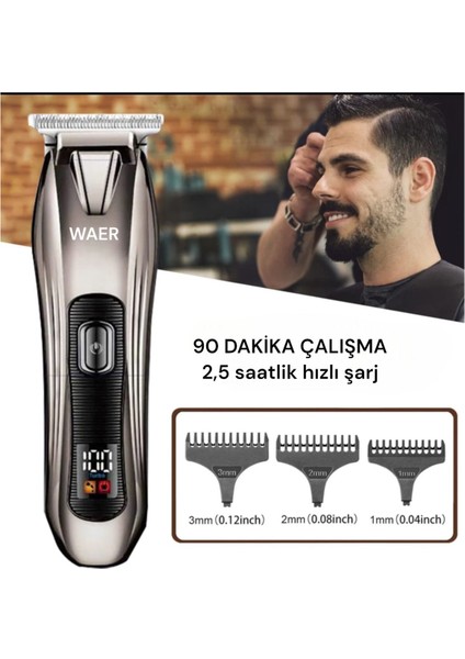 Profesyonel Saç ve Sakal Kesme Makinesi WA-2036 Bej