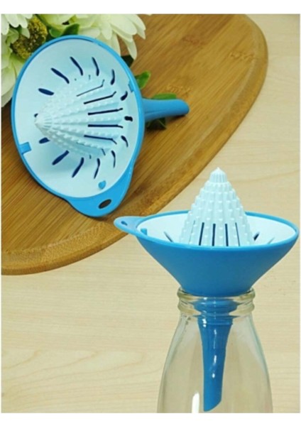 Beyaz Narenciye Sıkacağı ve Limonluk Pratik Huni ile Kolay Kullanım