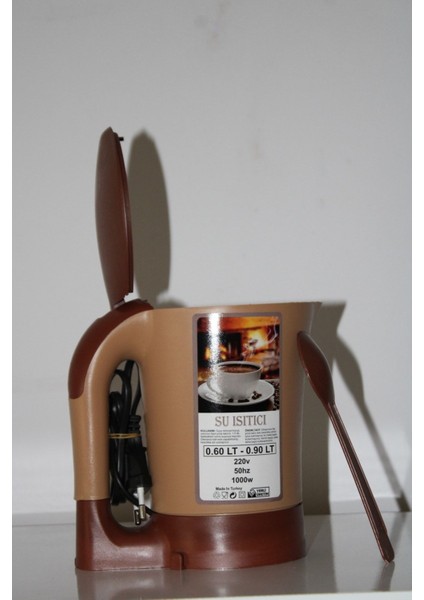 Küçük Boy Elektrikli Su Isıtıcı Kettle, Kahverengi, Pratik ve Şık Tasarım fiyatları