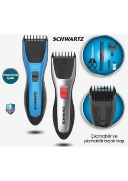 Kablosuz Siyah Saç Kesme Cihazı Swhc 5611 Pratik ve Kullanım