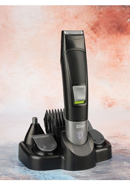 11'in 1 Çok Fonksiyonlu Tıraş Makinesi Hızlı Şarj LED I Kablosuz Siyah