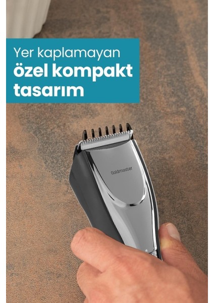 Ayarlanabilir Keskin Bıçaklı Erkek Bakım Makinesi Siyah