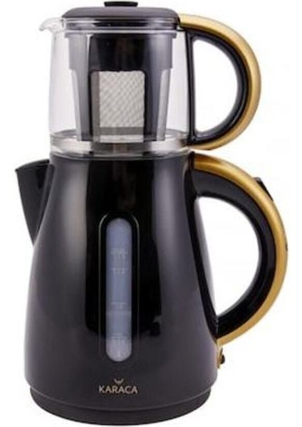 Çift Rezistanslı Çay ve Kettle, Siyah, 1501 Blackgold, 2108 indirimleri