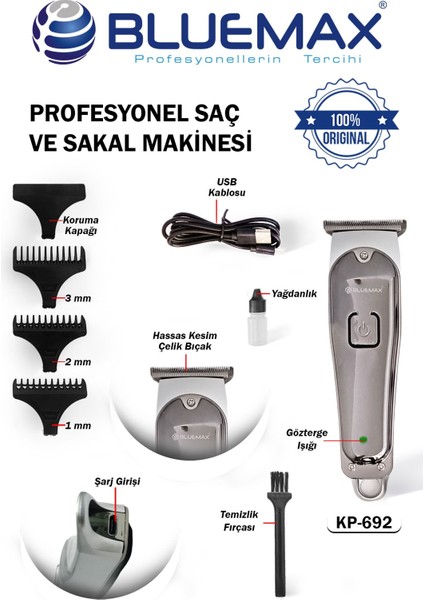 Kablosuz Çok Işlevli Sakal ve Saç Tıraş Makinesi Lazer Epilasyon Siyah fiyatları