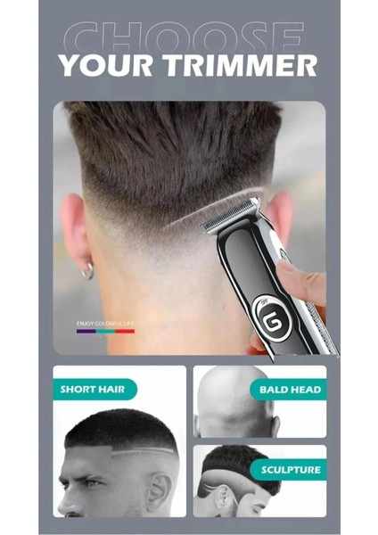 Gümüş li Profesyonel Saç Sakal Tıraş Makinesi ve fırsatları