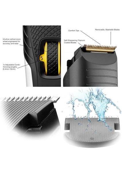 Siyah MB4000 Style B4 Serisi Sakal Kesme Makinesi Üstün Performans ve lık Sunar indirimleri