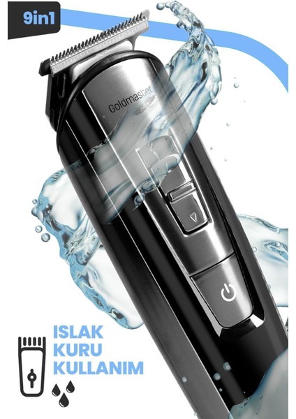 9'lu Erkek Bakım Seti Kablolu ve Kablosuz Siyah Çok Fonksiyonlu fiyatları