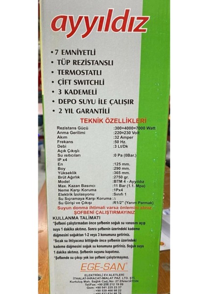 Beyaz Elektrikli Banyo Sıcak Su Şofbeni, Pratik ve Güvenli Kullanım fiyatları