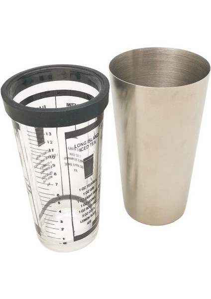Cam ve Çelik Malzemeli Şık Kokteyl Shaker Seti, Kolay Kullanım ve Temizlik Sağlar. fiyatları