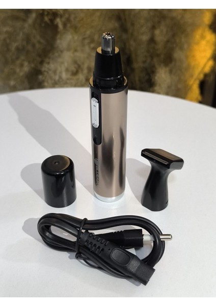 2'li Şarjlı Kulak Burun Kılı Temizleme ve Tüy Düzeltme Makinesi Gri modelleri