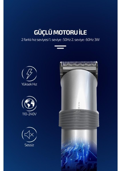 Gri li 5 Başlıklı Elektrikli Tıraş Makinesi Pratik ve Temiz Kullanım fırsatları
