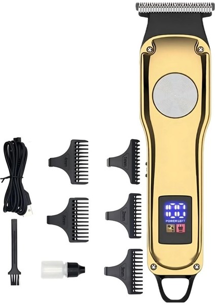 Kablosuz Dijital Berber Kesim Makinesi Şarjlı Çok Işlevli Hafif ve