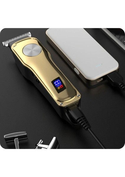 Kablosuz Dijital Berber Kesim Makinesi Şarjlı Çok Işlevli Hafif ve fırsatları