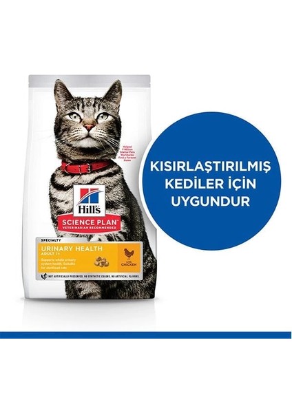 Hills Urinary Idrar Yolu Destekleyici Tavuklu Yetişkin Kedi Maması 1.5 kg fiyatları