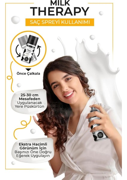 Milk Therapy Saç Spreyi 75 ml - Besleyici Koruyucu Etki modelleri
