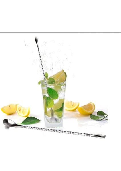 Burgulu Bar Kaşık 40 Cm, Şık ve Kullanışlı Bar Aksesuarı