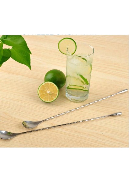 Burgulu Bar Kaşık 40 Cm, Şık ve Kullanışlı Bar Aksesuarı fırsatları