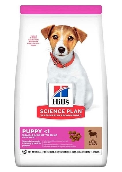 Hills Puppy Small & Mini Kuzu Etli Küçük Irk Yavru Köpek Maması 1+500 gr Hediyeli