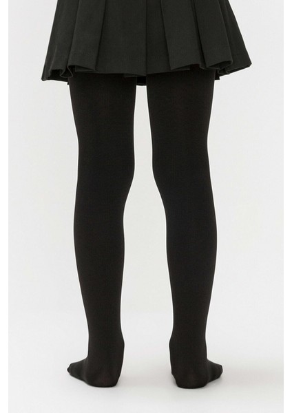 Kız Çocuk Pamuklu Külotlu Çorap Siyah fiyatları